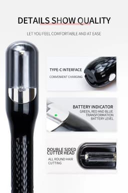image-New cross-border 3rd generation charging 2 in 1 hair trimmer hair styling multi-function hair chopper hair split end trimmer