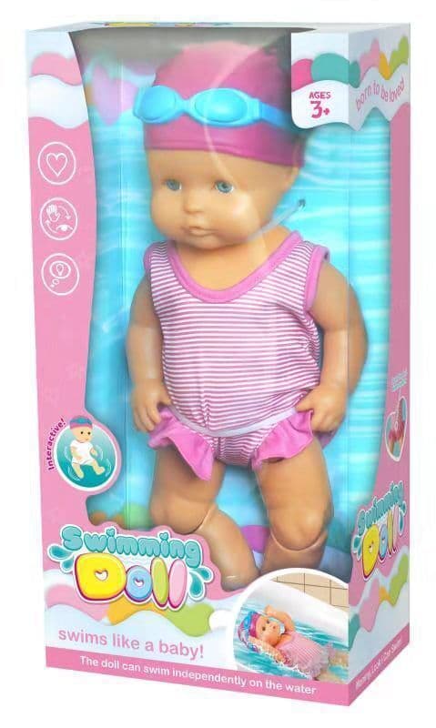 image-Beach Swimming Pool Interactive Electric Doll for Kids, Summer Water Toy