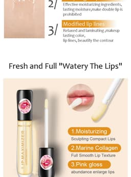 image-Kiss Beauty Lip Plumping Oil - Enhances Elasticity, Dilute Lip Lines