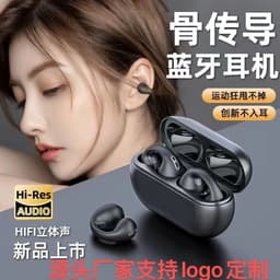 image-Rong Pulse Air Conduction Clip Earphones TWS - Black