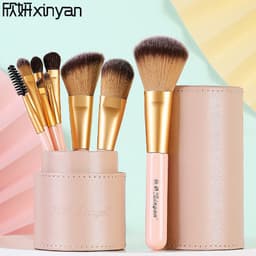 image-XINYAN Makeup Brush Set 9 Pieces Pony Hair Black