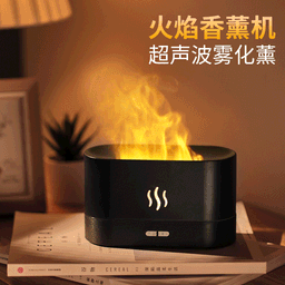 image-USB Flame Aroma Diffuser - Xiangyun White Small Humidifier