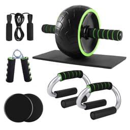 image-LEATOU Ab Wheel 7-Piece Indoor Fitness Equipment Set - LT-TZ32