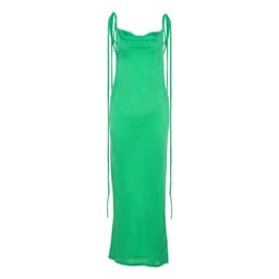 image-COKU 2022 Summer Backless Sling Dress - Apricot, High Waist, Slim-Fit