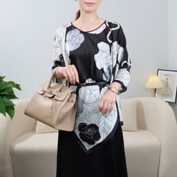 image-Silk Scarf Shawl - Women's Summer Sunscreen Large