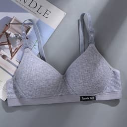 image-Meng Yaxin Korean Cotton School Bra - Green 38/85ABC No Steel
