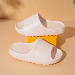 image-Children's Brown Slippers, Casual Indoor Sandals Size 37/38