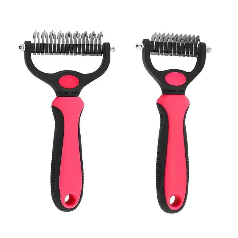 image-Pet Detangling Comb - Stainless Steel Dog Cat