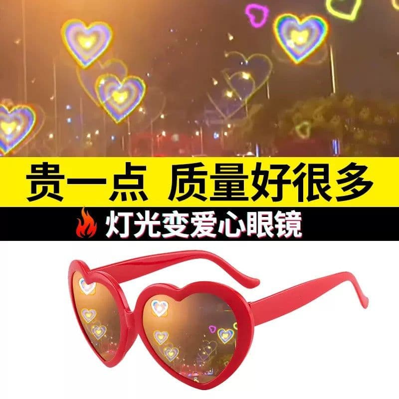 image-Mori Fox Heart Sunglasses - Black UV400