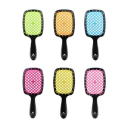 image-Soft Concubine Square Hollow Massage Comb - Black