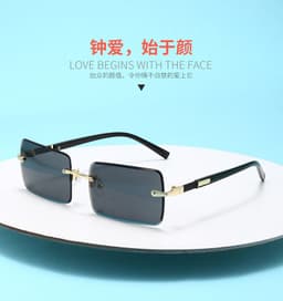image-BellyKaren Frameless Sunglasses Women Black