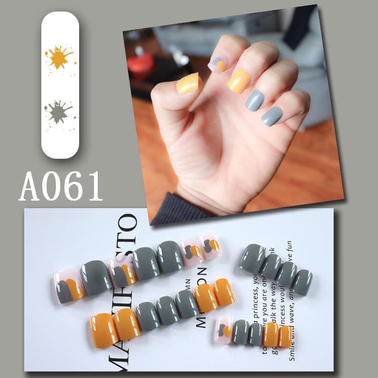 image-Internet celebrity new fake nails wearable nails finished nail patches nail art patches removable nail patches nail art accessories