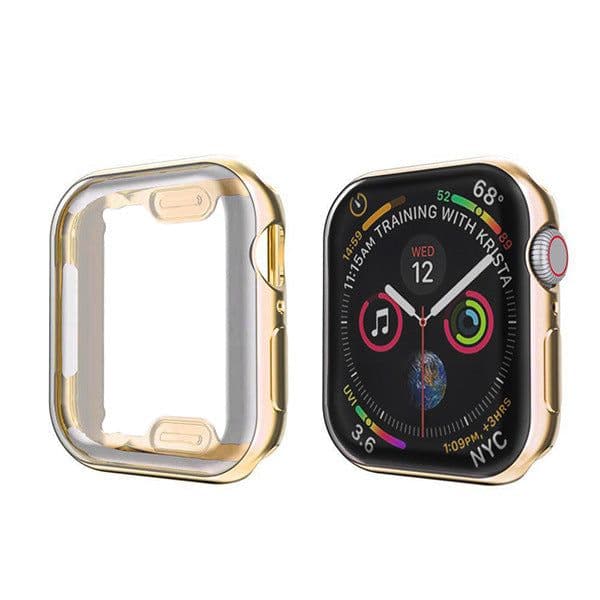 image-Suitable for Apple TPU electroplating case protective case apple iwatch6 5 all-inclusive protective cover Apple watch case