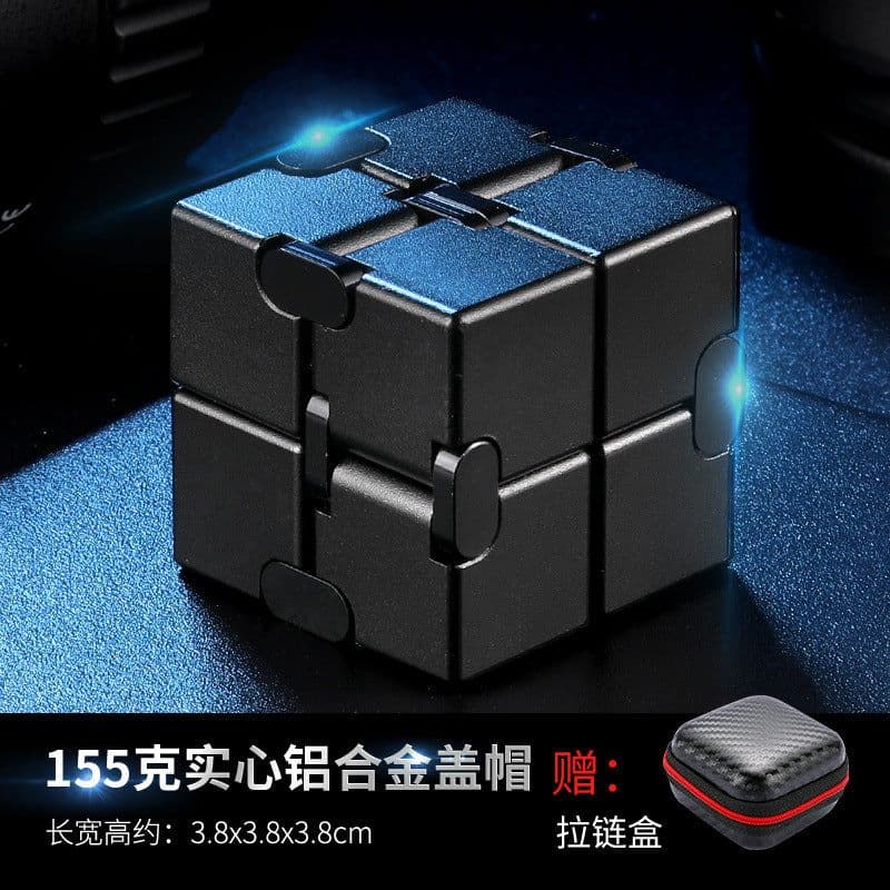image-Yijie Metal Rubik's Cube - 155g Alloy Flip Toy, Golden Cap, Multi-Cap