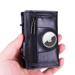 image-Camouflage Green RFID Card Holder - PU Leather