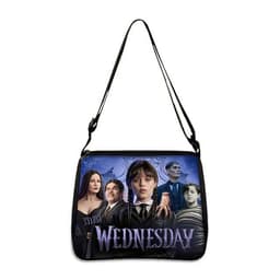 image-Cross-border Adams family Wednesday addams ladies shoulder bag niche armpit bag fashion handbag