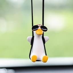 image-Swing Duck Car Pendant Aroma Diffuser