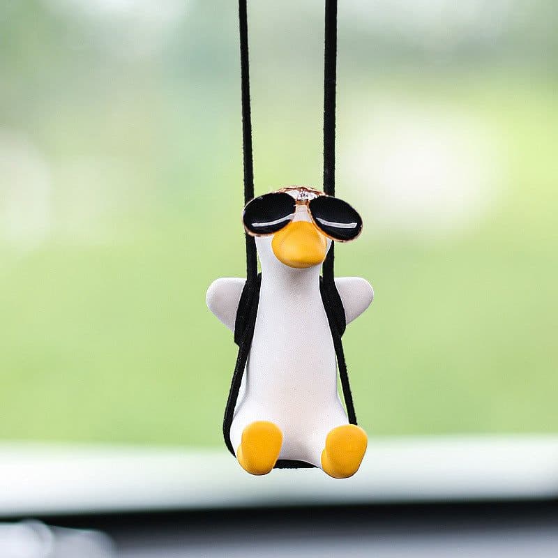 image-Swing Duck Car Pendant Aroma Diffuser