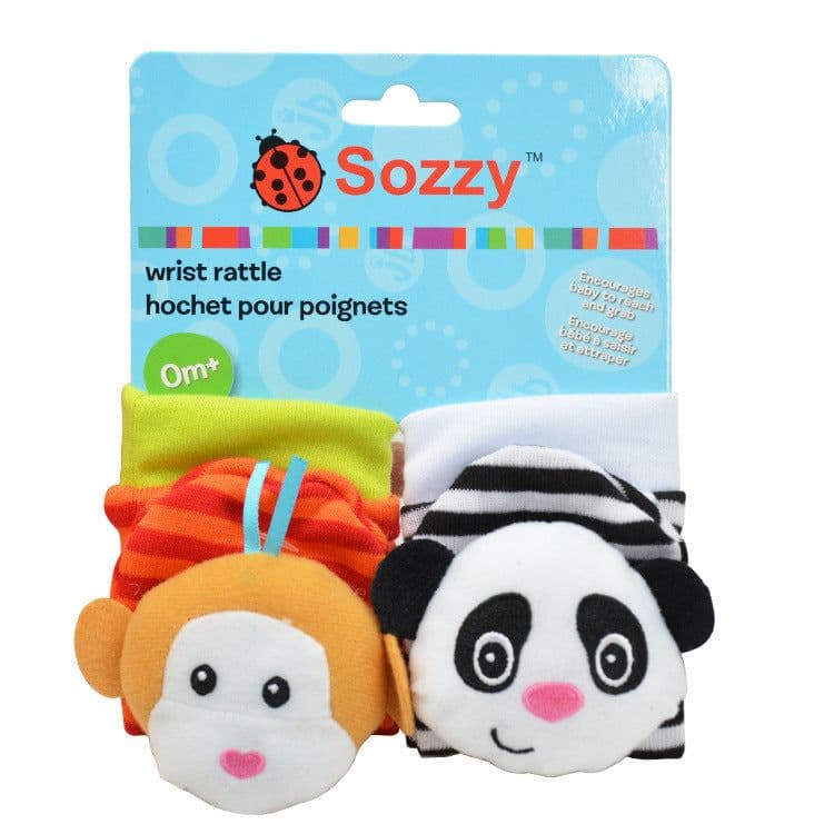 image-Sozzy Baby Rattle Socks Wrist Strap 0-1Y