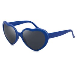 image-Mori Fox Heart Sunglasses - Black UV400
