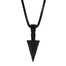 image-Cross-border European and American personality triangle spearhead men's necklace retro arrow necklace pendant jewelry accessories