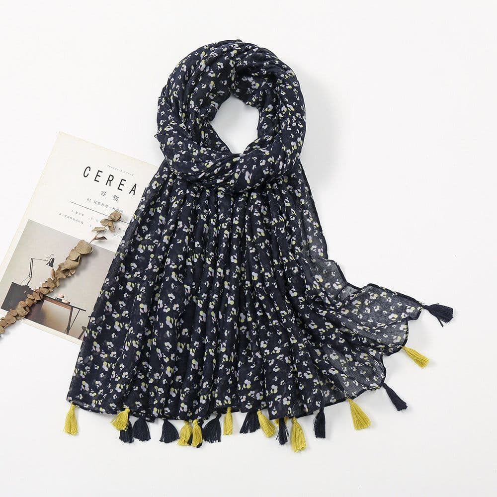 image-Japanese/Korean Butterfly Print Sun Protection Scarf, Beach Towel, 180x90cm