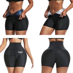 image-Women's High Waist Yoga Fitness Shorts - European & American Fit Sweat Pants