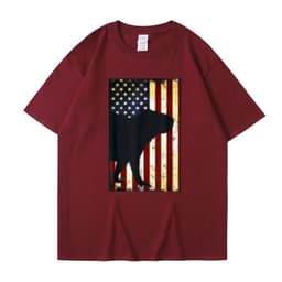 image-Men's Cartoon T-Shirt Dark Gray Cotton Short Sleeve