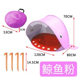 image-Whale Style Pink Playhouse Tent - Beach Tent for Kids Ages 4-6