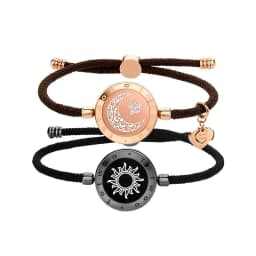 image-Totwoo Smart Couple Bracelets Set Flashing Vibration