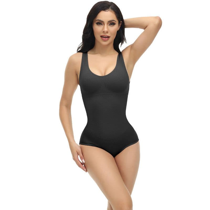 image-European and American one-piece corsets to control abdomen, lift buttocks, shape and shape women's postpartum waist underwear, elastic body corset
