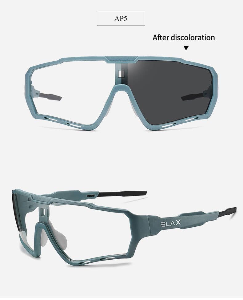 image-ELAX Cycling Glasses Color-Changing Windproof AP