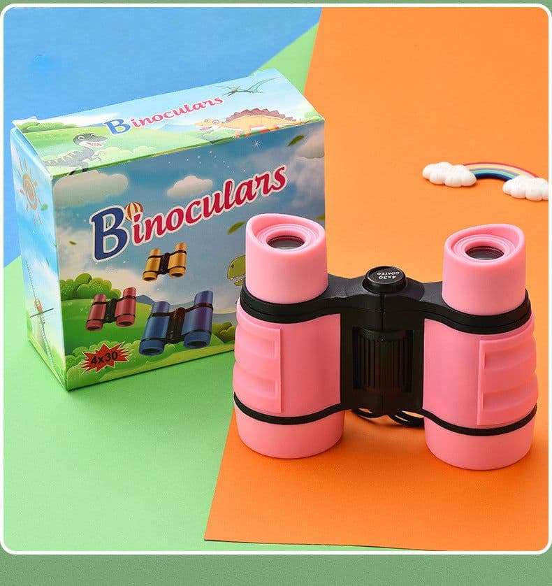image-4X30 Children's Binoculars - Pink Anti-Slip