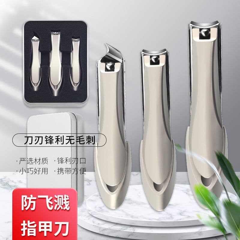 image-Mantis Nail Clippers 3-Piece Set - Anti-Splash