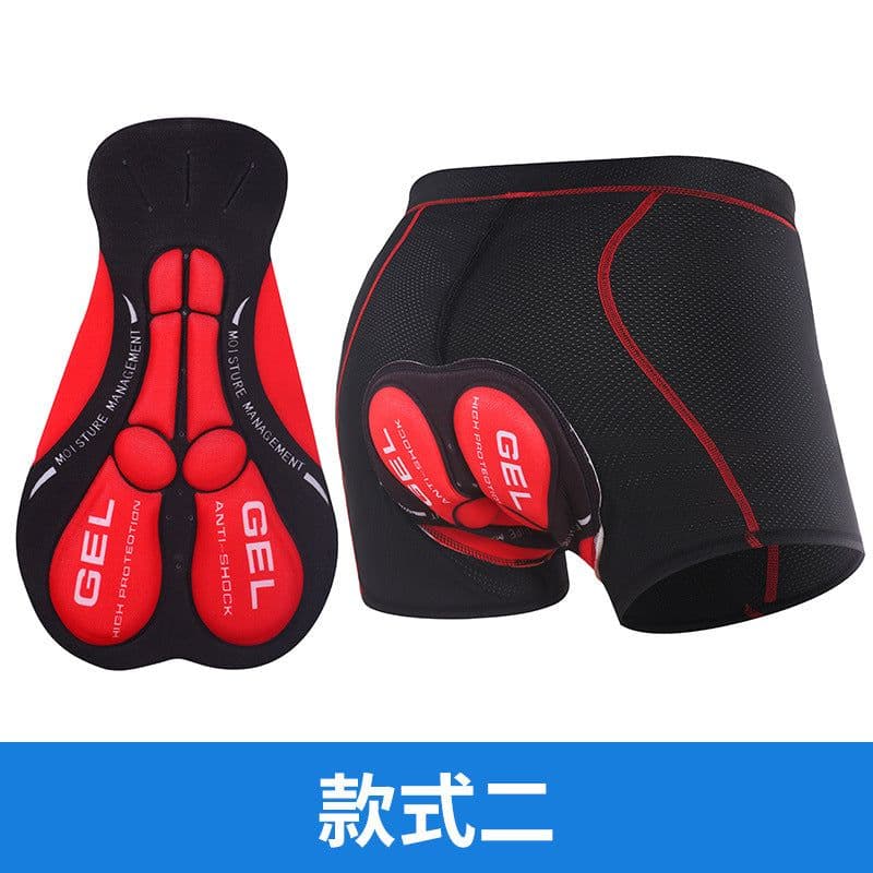 image-Soonertu Cycling Shorts Men - Blue Silicone Padded