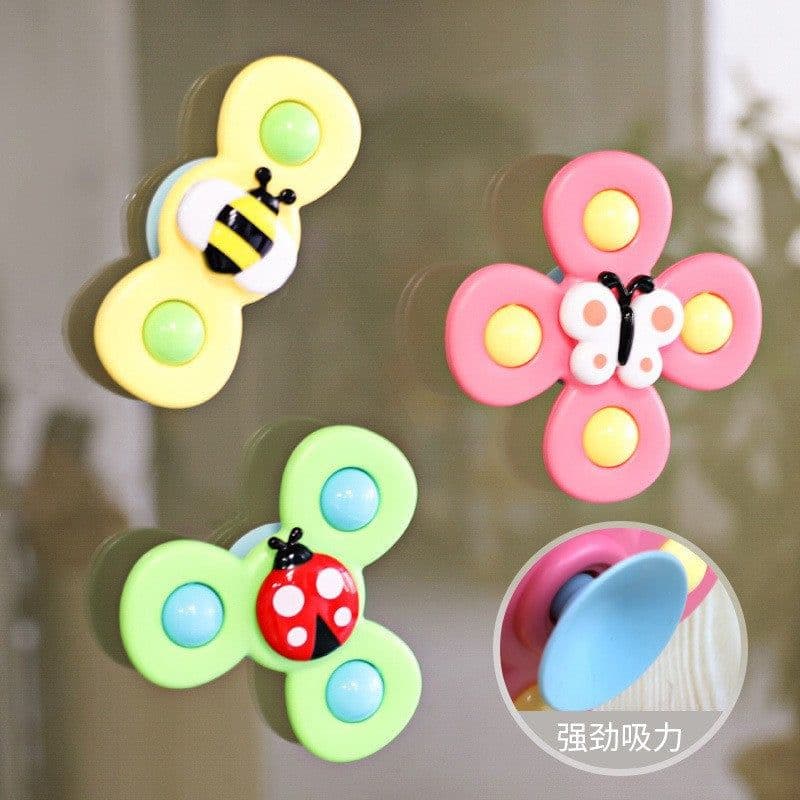 image-Wholesale Cross-Border Kids' Suction Spinner Toys, Insect Tops