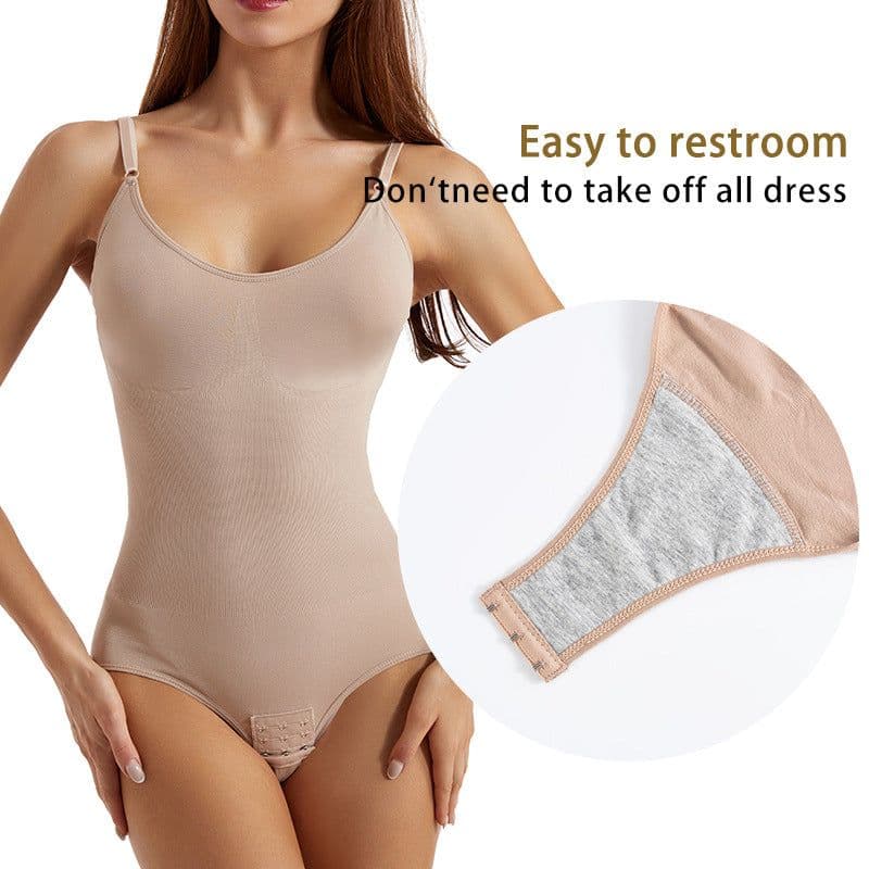 image-Tummy Control Corset Pants - Nylon Butt Lifter, Elastic Body Shaper, All Seasons