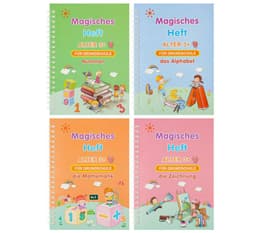 image-Fang Zhihui Arabic Copybook Set - 4 Books + Pen Holder - Multi-Language
