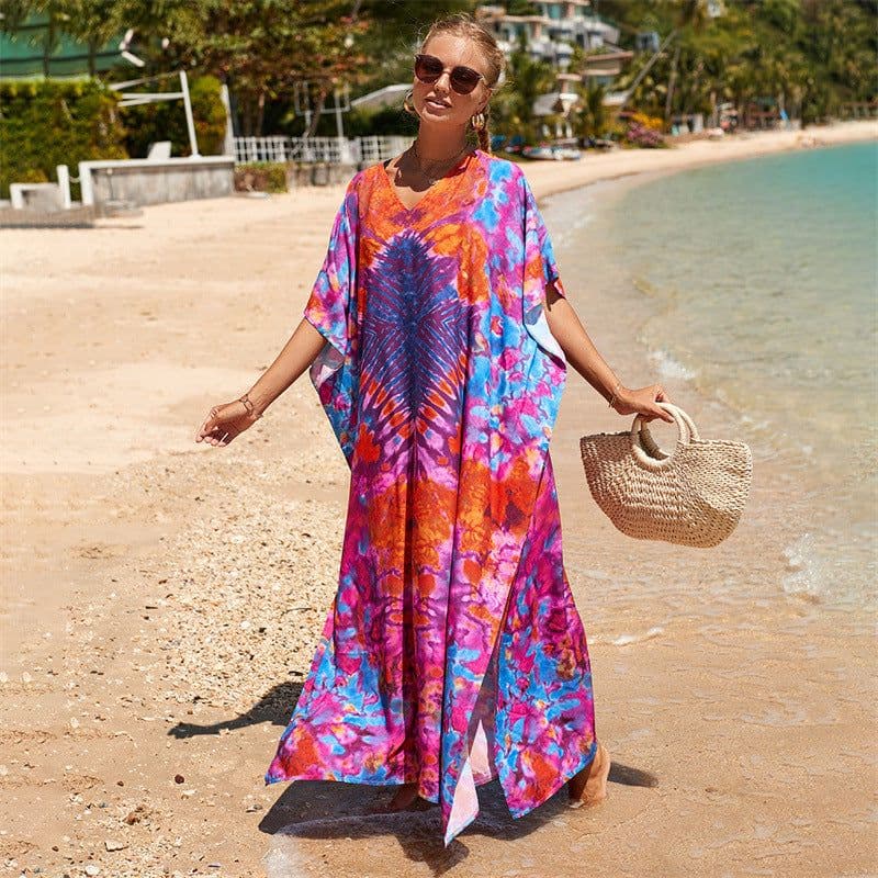 image-LH621 European and American beach blouse cotton skirt