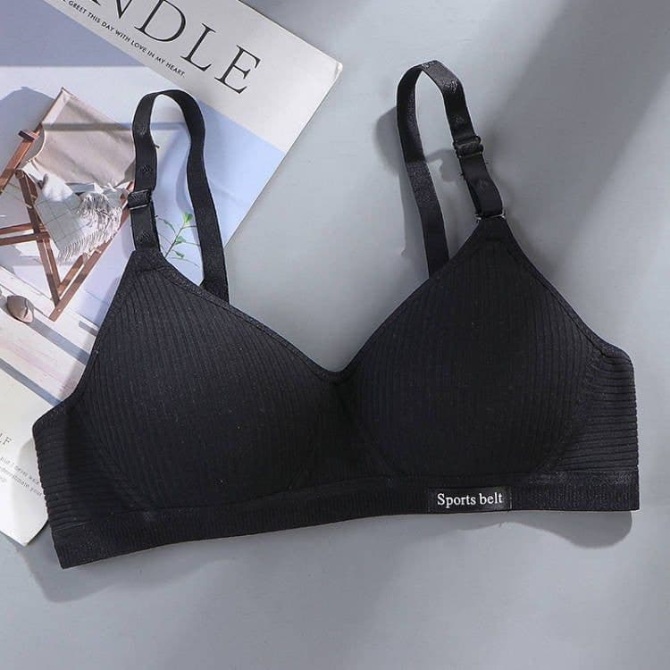 image-Meng Yaxin Korean Cotton School Bra - Green 38/85ABC No Steel