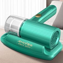 image-Handheld Portable Wireless Mite Removal Cleaner Green 46-70dB