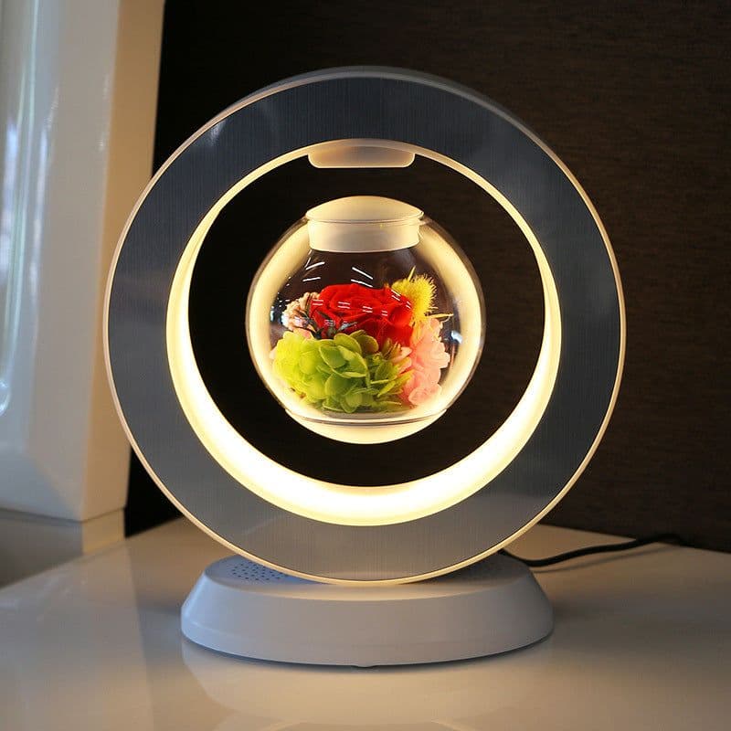 image-Rose Lovers Magnetic Levitation Flower - Blue