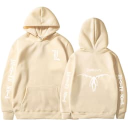 image-Tokyo Revengers 2D Print Men's Hoodie - Beige & Black 3XL