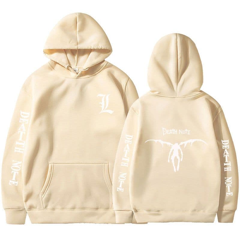 image-Tokyo Revengers 2D Print Men's Hoodie - Beige & Black 3XL