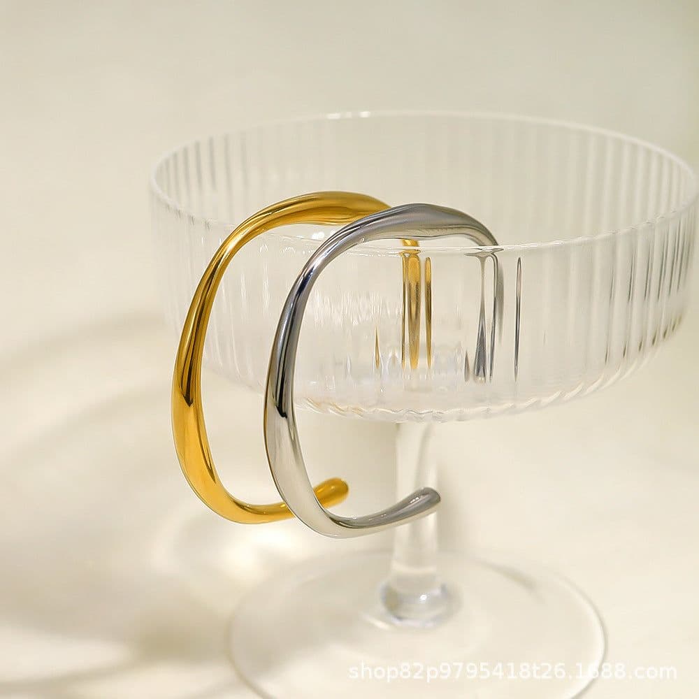 image-18K Gold Electroplated Stainless Steel Jewelry - Open Hand, Fall 2023