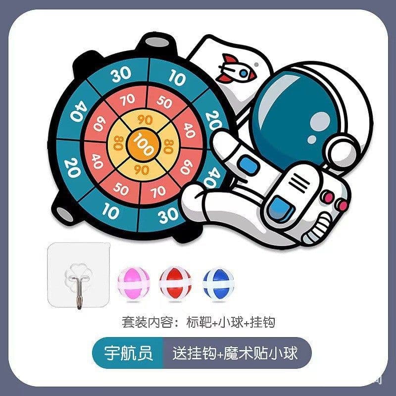image-Children's Darts Target - Indoor/Outdoor Sticky Ball Game, Little Squirrel