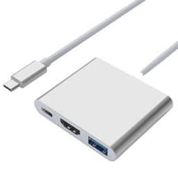 image-XWD 4K Docking Station - Gray Black 3-in-1 Adapter Cable