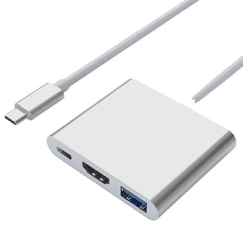 image-XWD 4K Docking Station - Gray Black 3-in-1 Adapter Cable