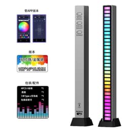image-RGB Voice-Activated LED Strip Lamp 17-Key App Control Modern Design