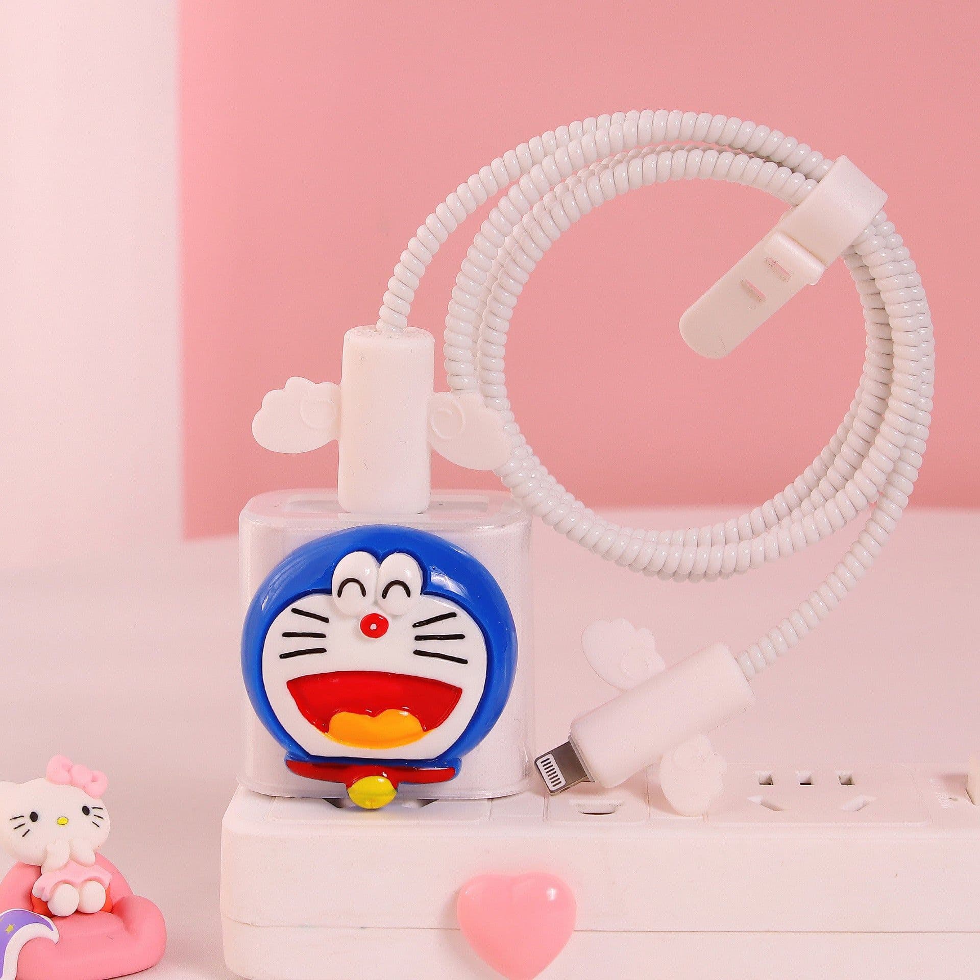 image-Girl's heart is suitable for Apple data cable protective cover ~ 20w mobile phone 11 charger head iphone13 shell ipad12